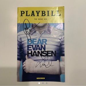 Dear Evan Hansen signed playbill